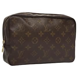 Louis Vuitton-LOUIS VUITTON Monogram Trousse Toilette 23 Clutch Bag M47524 LV Auth 120282-Monogram