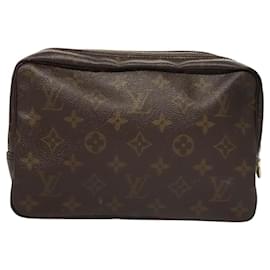 Louis Vuitton-LOUIS VUITTON Monogram Trousse Toilette 23 Clutch Bag M47524 LV Auth 120282-Monogram