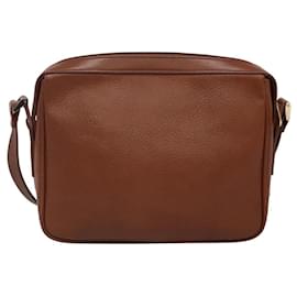 Autre Marque-Burberrys Shoulder Bag Leather Brown Gold Auth ep8702-Brown,Golden