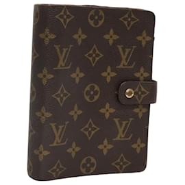 Louis Vuitton-LOUIS VUITTON Monogram Agenda MM Day Planner Cover R20105 LV Auth ac3777-Monogram
