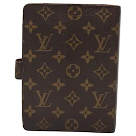 Louis Vuitton-LOUIS VUITTON Monogram Agenda MM Day Planner Cover R20105 LV Auth ac3777-Monogram