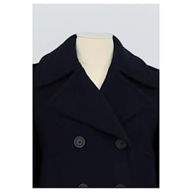 Claudie Pierlot-Coat-Navy blue