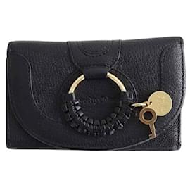See by Chloé-Leather wallet-Black