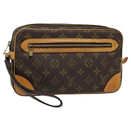 Louis Vuitton-LOUIS VUITTON Monogram Marly Dragonne GM Clutch Bag M51825 LV Auth ep8690-Monogram