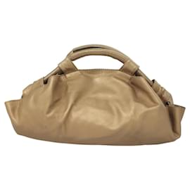 Loewe-LOEWE Nappa Aire Anagram Hand Bag Leather Gold Tone Auth ep8639-Other