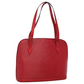 Louis Vuitton-LOUIS VUITTON Epi Lussac Shoulder Bag Red M52287 LV Auth ep8768-Red