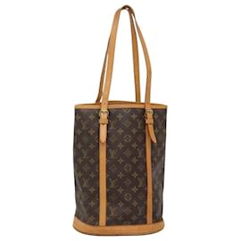 Louis Vuitton-LOUIS VUITTON Monogram Bucket GM Shoulder Bag M42236 LV Auth 120436-Monogram