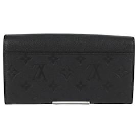 Louis Vuitton-LOUIS VUITTON Empreinte Portefeiulle Sarah Wallet Black M82257 LV Auth am8167SM-Black