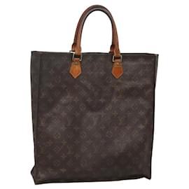 Louis Vuitton-LOUIS VUITTON Monogram Sac Plat Hand Bag M51140 LV Auth 119653-Monogram