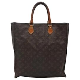 Louis Vuitton-LOUIS VUITTON Monogram Sac Plat Hand Bag M51140 LV Auth 119653-Monogram