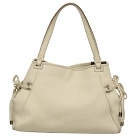 Salvatore Ferragamo-Salvatore Ferragamo Tote Bag Leather White Auth bs24621-White