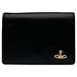 Vintage Vivienne Westwood Leather Card Holder Black Black