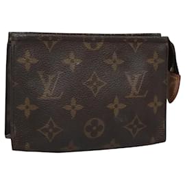 Louis Vuitton-LOUIS VUITTON Monogram Posh Toilette 15 Pouch M47546 LV Auth 119712-Monogram