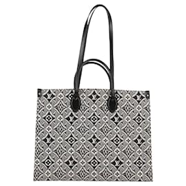 Louis Vuitton-LOUIS VUITTON Monogram Jaguar On The Go GM Tote Bag Black M57207 Auth BA1538AM-Black