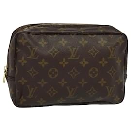 Louis Vuitton-LOUIS VUITTON Monogram Trousse Toilette 23 Clutch Bag M47524 LV Auth 119498-Monogram