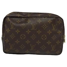Louis Vuitton-LOUIS VUITTON Monogram Trousse Toilette 23 Clutch Bag M47524 LV Auth 119498-Monogram