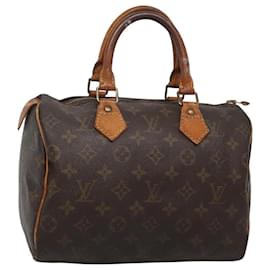 Louis Vuitton-LOUIS VUITTON Monogram Speedy 25 Hand Bag M41528 LV Auth 119378-Monogram