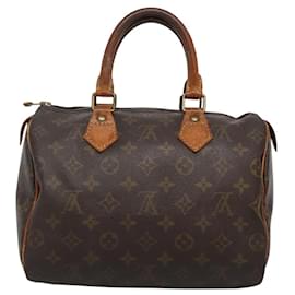 Louis Vuitton-LOUIS VUITTON Monogram Speedy 25 Hand Bag M41528 LV Auth 119378-Monogram