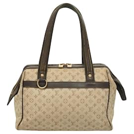 Louis Vuitton-LOUIS VUITTON Monogram Mini Josephine PM Hand Bag Khaki M92215 LV Auth ep8644-Khaki