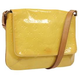 Louis Vuitton-LOUIS VUITTON Monogram Vernis Thompson Street Bag Yellow M91071 LV Auth bs24506-Golden
