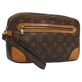 Louis Vuitton-LOUIS VUITTON Monogram Marly Dragonne GM Clutch Bag M51825 LV Auth th5890-Monogram