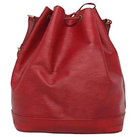 Louis Vuitton-LOUIS VUITTON Epi Noe Shoulder Bag Red M44007 LV Auth 120316-Red
