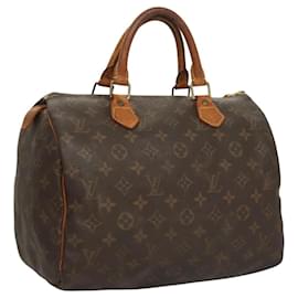 Louis Vuitton-LOUIS VUITTON Monogram Speedy 30 Hand Bag M41526 LV Auth 119741-Monogram