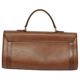 Autre Marque-Burberrys Hand Bag Leather Brown Gold Auth bs24778-Brown,Golden