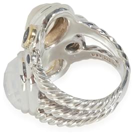 David Yurman-Bague mosaïque en diamant en or jaune et argent sterling de David Yurman-Autre