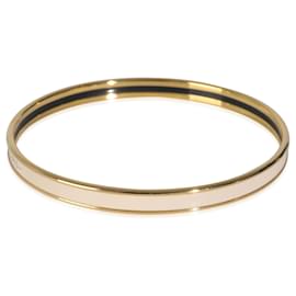 Hermès-Bracelet uni étroit Entra plaqué or Hermès-Autre
