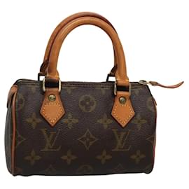 Louis Vuitton-LOUIS VUITTON Monogram Mini Speedy Hand Bag M41534 LV Auth 119606-Monogram