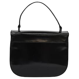 Prada-PRADA Hand Bag Leather Black Auth 119456-Black