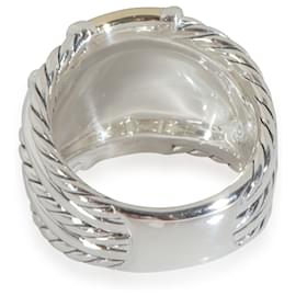 David Yurman-David Yurman Yellow Gold & Sterling Silver  Metro 5 Band Ring-Other