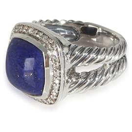 David Yurman-David Yurman Sterling Silver Lapis Albion Ring-Other