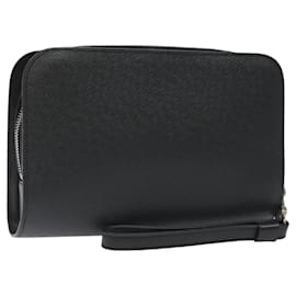 Louis Vuitton-LOUIS VUITTON Taiga Baikal Clutch Bag Ardoise M30182 LV Auth 119458-Grey