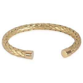 Pulseira de punho tecida em ouro amarelo com acabamento acetinado Roberto Coin Outro