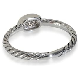 David Yurman-David Yurman Sterling Silver  Cable Oval Stack Ring-Other