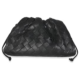 Bottega Veneta-Bottega Veneta Black Nappa Intrecciato Mini Pouch-Black