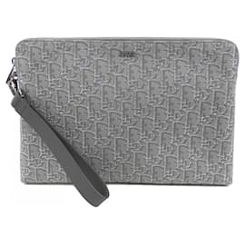 Christian Dior-Christian Dior Gray and Silver Handbag-Brown,Silvery
