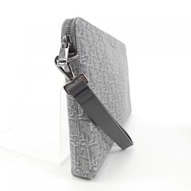 Christian Dior-Christian Dior Gray and Silver Handbag-Brown,Silvery