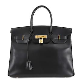 Hermès-Hermes Birkin 35 Handbag-Black