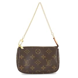 Louis Vuitton-Louis Vuitton Monogram Mini Pochette Accessoires Handbag-Monogram