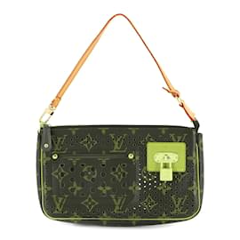 Louis Vuitton-Louis Vuitton Monogram Perfo Pochette Accessoires Handbag-Brown,Fuschia