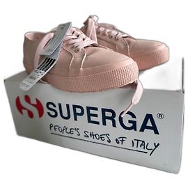 Superga Mulheres 2750 Nappaleau Couro Rosa