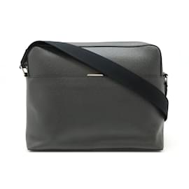Louis Vuitton-Louis Vuitton Taiga Anton MM Shoulder Bag-Black,Grey