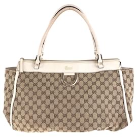 Gucci-Gucci Abby Beige Ivory Tote Bag-Beige,Cream