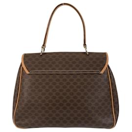 Céline-CELINE Vintage Macadam Brown Handbag-Brown