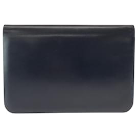 Christian Dior-Christian Dior Vintage Black Leather Shoulder Bag-Black