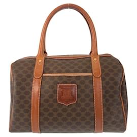 Céline-Celine Vintage Macadam Brown Handbag-Brown