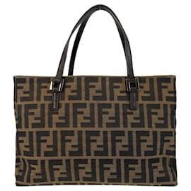 Fendi-Fendi Zucca Brown Tote Bag-Brown